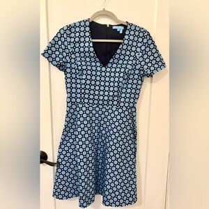 Draper James Navy Dress with Polka Dots